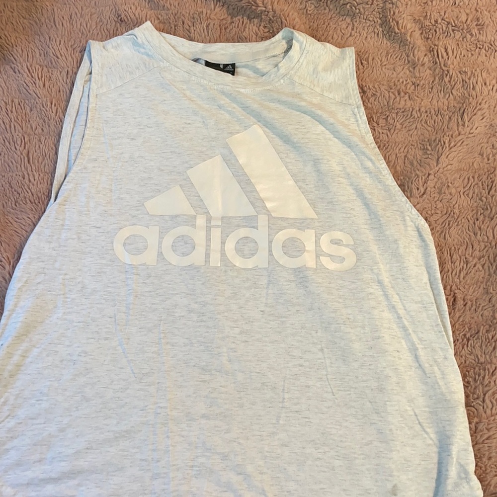 Gray adidas tank